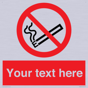 Custom No E-cigarettes / Vaping Sign